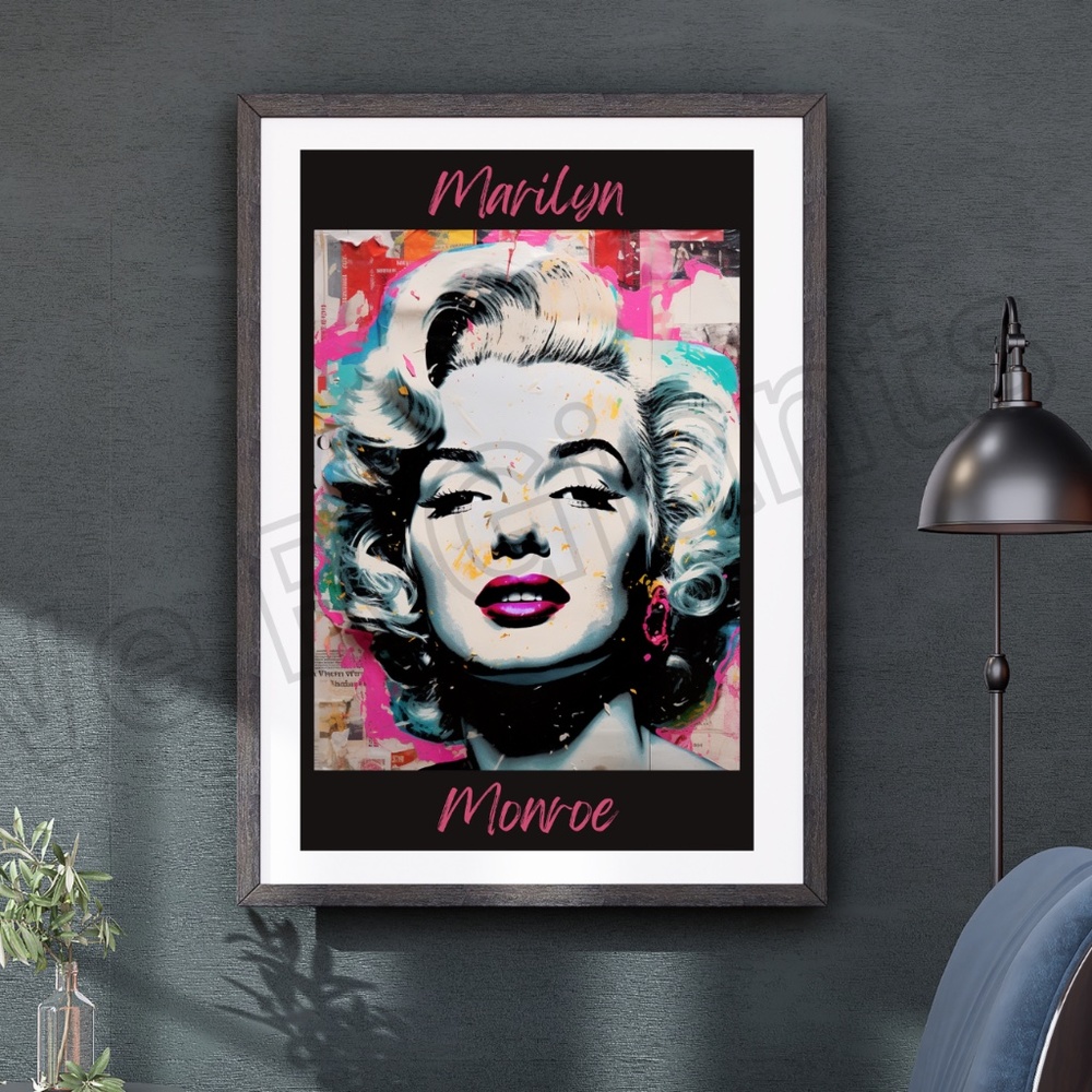 MARILYN MONROE GLAM WALL ART POSTER 11X17